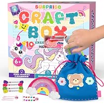 XINSUO Kit De Couture Enfant 6 Pièces Animaux En Feutre - Jouets DIY Éducatifs Avec Outils Inclus