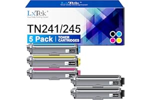 LxTek TN241 Kompatibel für Brother MFC 9332CDW Toner Brother DCP 9022CDW TN 241 TN245 HL-3142CW MFC-9142CDN HL-3152CD HL-3140CW DCP-9017CDW MCF-9342CDW MFC 9340CDW Toner (5er-Pack)