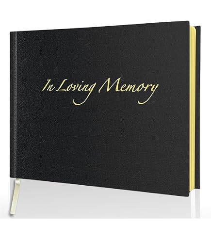 Forever in Our Thoughts - Libro di condoglianze – pagine interne a righe informali – in scatola – Avorio pallido – Dimensioni 228 x 170 mm