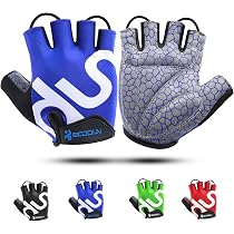 Gants De Vélo Demi-doigts Avec Gel - Confort Et Antidérapant