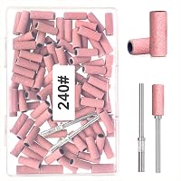 MelodySusie Schleifhülsen-Set – 120 Stück, Körnung 180, Für Nagelfräser (3,1 Mm)