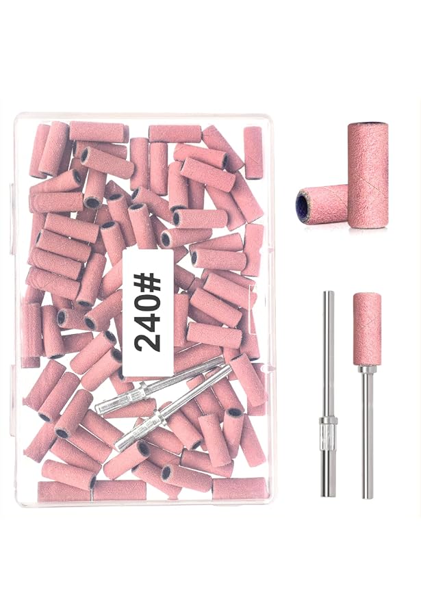 YBLNTEK 80 Stück Mini-Schleifbänder Für Nagelpflege – Superfein, Mit 3,1 Mm Dorn, Perfekt Für Maniküre & Pediküre YBLNTEK 80 Stück Mini-Schleifbänder Für Nagelpflege – Superfein, Mit 3,1 Mm Dorn, Perfekt Für Maniküre & Pediküre