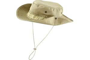 FALETO Bucket Hat Boonie Cowboy Hat Wide Brim Caps Fishing Hat with Adjustable Strap