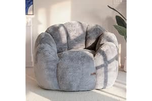 ‎MAXYOYO MAXYOYO Sitzsack Erwachsene, Floralförmige Bean Bag Sofa mit Memory-Foam Füllung, Weiches Kunstfell Sitzsack XXL für Wohnzimmer Schlafzimmer