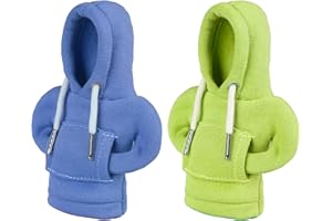 LISEFO 2PCS Housse de Sweat à Capuche Car Gear, Bleu‖ Sweat Pommeau de Vitesse, Décoration de pommeau de levier de vitesse, Automobile Accessoires intérieurs