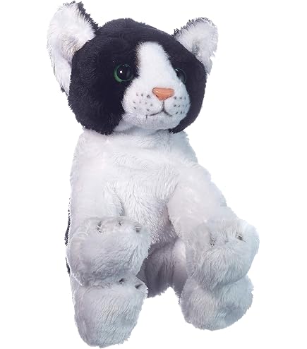 Yomiko Sitzende Tigerkatze Plüschtier – Ca. 12,7 Cm Groß, Grau, Aus Weichem Caress-Plüsch, Handwaschbar