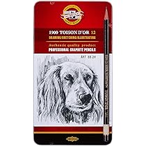 Set di matite in grafite KOH-I-NOOR Toison Black 8B-8H 1902