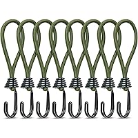 Brotree 8 Stück Spanngummi mit Haken 16 cm Planenspanner mit Spiralhaken Schlinge für Planen, PVC-Banner, Plakaten…