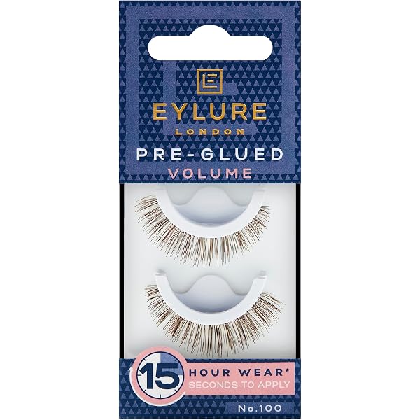 EYLURE Übertrieben 141 Wimpern – Voluminös & Dramatisch, Mit Kleber (27 G)