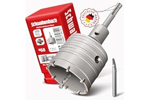 SCHWABENBACH® Scie Cloche Béton SDS Plus Ø68mm – Scie Cloche Diamant 68mm – Trepan beton et Scie Trépan Diamant – Trépans pour Béton 68 – Scie Trépan SDS Plus pour Maçonnerie, pierre et béton
