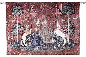 Signare Tapisserie Murale de Dame et la Licorne - Goût - 138cm x 103cm (WH-LU-TA-BIG)