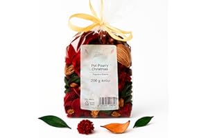 PATRIZIO BRESEGHELLO BRESEGHELLO - Pot Pourri CHRISTMAS per Profumazione Casa 200 g - Pot Pourri Natalizio con Fiori Secchi Profumati Fragranza Seapine