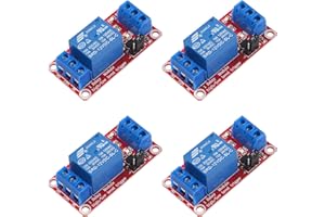 AEDIKO 4pcs Relay Module DC 12V Relay Board 1 Channel with Optocoupler Isolation Support High or Low Level Trigger