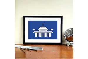 GroundDesigns LEICESTER CITY Football Gift Filbert Street MEMBER'S ENTRANCE Art Print