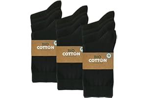 mehrstrumpf 8/12 Paar Kinder 100% Bio-Anbau Socken aus Baumwolle Jungen & Mädchen ohne Naht (Modell: Biolivia)