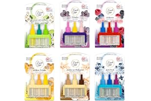 ‎FRESH LINE FRESH LINE® Duftstecker Nachfüller 3er Pack (3x7ml) – 3-Phasen-Wechsel – komp. zu 3VOLUTION – Lufterfrischer – 6 Düfte: Wildbeeren, Jasmin Limetten, Aprilfrisch, Goldene Orchidee, Vanille, Orchideen