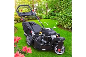 BRAST® Benzin Rasenmäher Trike mit Antrieb | 5,2kW(7PS) | 53cm Schnittbreite | viele Modelle | TÜV | 4 Takt OHV Motor | 30-80mm Schnitthöhe | 60L Fangkorb | Stahlgehäuse | Trike