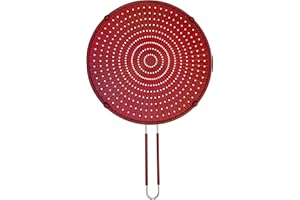 PARIS PRIX Cuisy KC2001 Couvercle Anti-Projection Silicone Noir/Rouge/Vert/Transparent 50 x 32 x 1,8 cm