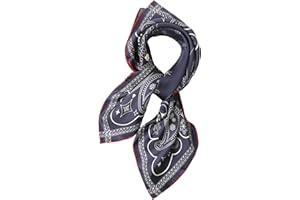 Prettystern 100% jedwabny szal damski i męski wzór Paisley letni jedwabny szalik