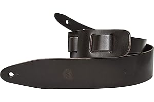 ETABETA ARTIGIANO TOSCANO DELUXE Testa di moro - Tracolla per Chitarra e Basso in Vera Pelle Conciata al Vegetale in Toscana - Made in Italy