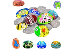 ZFHLZJY 25 Stück Steine zum Bemalen,Natürliche Flusssteine,Glatte Kieselsteine zum Bemalen,Strand Kiesel,Garten Kieselsteine,Dekosteine Naturstein für Bunte Malerei,Dekoration Blumentöpfen und Aquarien