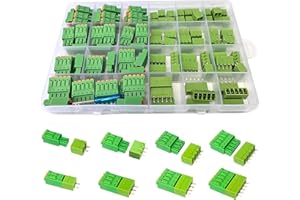 BASECONEX 55 Pares de Conectores de Bloque de Terminales Enchufables Sin Tornillo, Paso 3,81, 2 Vías, 3 Vías, 4 Vías, 5 Vías. PCB Sin Tornillo, Bloque de Terminal Conector Para PCB