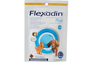 Vetoquinol Flexadin Plus Suplemento alimenticio para Gato/Perro Menos de 10 kg 30 bocados