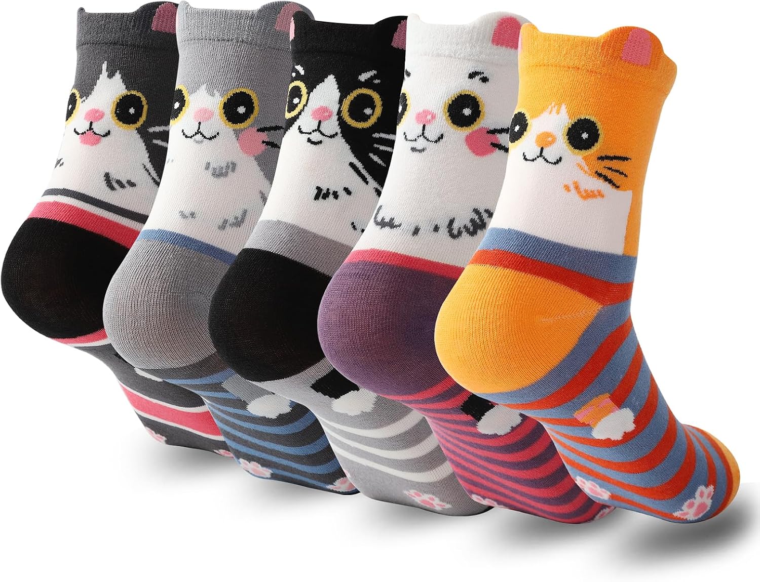 Kyralyn Birthday Gifts for Women Her Cat Socks, Cute Gifts Socks for Cat Lover Mum Teenage Girls Ladies Girlfriend Sister Nana, Unusal Surprise Friendship Besties Retirement Anniversary Present Idea
