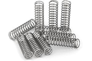 GUNGY Sprężyny ściskające 35 mm sprężyna ze stali nierdzewnej 304 średnica drutu 1 mm średnica zewnętrzna 8 mm siła sprężyny 1,4 kg 10 sztuk