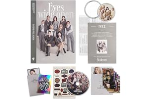 TWICE 2nd Album - EYES WIDE OPEN [ STYLE ver. ] Photobook + Message Card + Lyric Poster + Sticker + Photocards
