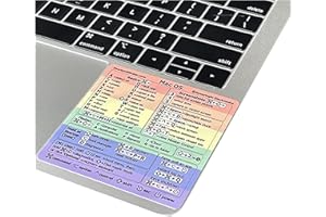 SYNERLOGIC Mac OS Keyboard Shortcut Vinyl Sticker, No-Residue Adhesive, Compatible with 13"-16" MacBook Air/Pro/iMac/Mini (Pride, Pack of 10)