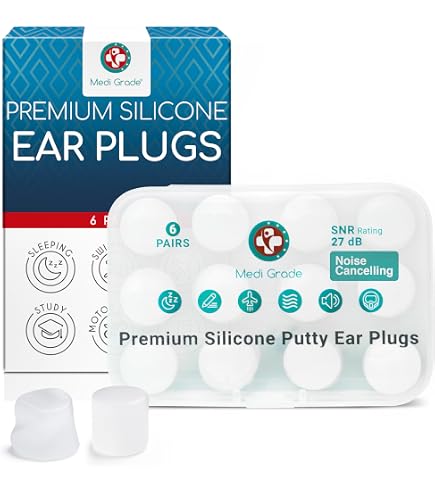 Bouchons D'oreilles En Silicone Schallwerk Soft+ - Lot De 12 - Pour Dormir, Nager, Voyager - Taille Unique, Souples Et Lavables