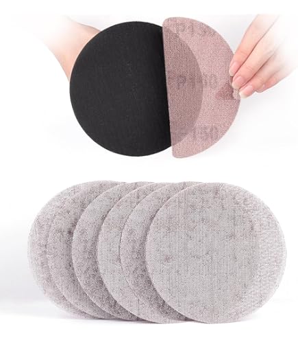 Dischi Abrasivi A Rete 150mm - 50 Pezzi, Grit 60, Per Legno E Metallo
