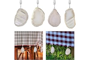 Lpraer 4PCS Agate Tablecloth Weight Clips Table Cover Weight Hangers Pendant Tablecloth Clamp for Outdoor Indoor Garden Party Picnic Travel Table Decor