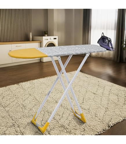 Finiky Berlin Iron Table for Ironing Clothes - Black, Surface (97