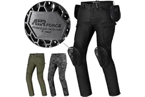 SHIMA Giro 2.0 Motorradhose Damen und Herren mit 4 Airforce Protektoren und Aramid Hose Jeans Cargo