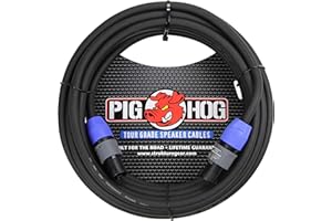 Pig Hog PHSC10SPK High Performance 14 Gauge 9.2mm speakON Speaker Cable, 10 Feet