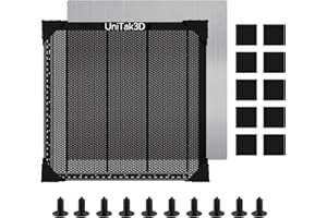 UniTak3D Honeycomb Laser Bed 300 x300 mm Working Table for S1/RAY5 Engraver,Fast Heat Dissipation and Desktop Protection with Aluminium Plate(Working Area:10.245x10.24in)