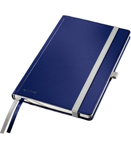 Cahier Leitz Complete A4 - 160 Pages Quadrillé - Couverture Rigide Noire - Idéal Pour Notes Professionnelles