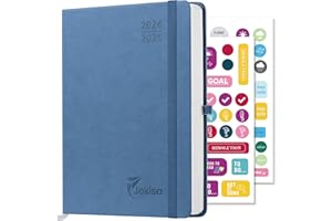 Jokisa Kalendarz 2025, planer tygodniowy, terminarz 2025 jako terminarz semestralny ok. A5 (22 x 16 cm), 17-miesięczny terminarz (sierpień 2024-grudzień 2025) (Ciemnoniebieski, 22 x 16 cm)