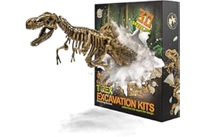 JamBer Tyrannosaurus Rex Dinosaurier Spielzeug Ausgrabungsset, Dinosaurier Kit Realistische Dinosaurier Figuren Modell Tiere Spielzeug Geschenke Pädagogisches Spielzeug für Jungen Mädchen
