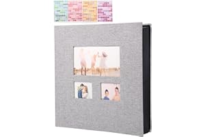 Album photo jutyum Photo Album 10 x 15" 1000 grandes tailles Album photo autocollant Noir