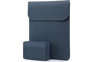 HYZUO 13 Cali Pokrowiec Etui na Laptopa Kompatybilny z MacBook Air 13 M1 2018-2021/ MacBook Pro 13 M1 2016-2021/ iPad Pro 12,9 2018-2021/ Dell XPS 13/ Surface Pro X 7 6 5 4 3, Granatowy