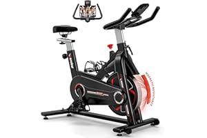 Wenoker Exercise Bike Magnetic APP Compatible, Indoor Cycling Spin Bike for Home Gym Use, Exercise Equipment with LCD Display, Tablet Holder for Cardio Training