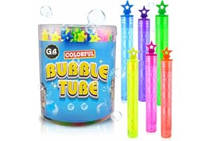G4GADGET 36-Pack Premium Bubble Tubes Party Bag Fillers – Fun & Colourful Bubbles for Kids – Ideal Party Favours, Loot Bag Fillers, Stocking Fillers & Summer Games