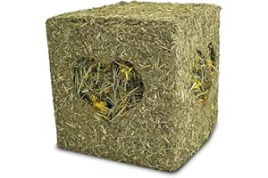 JR FARM Cubo de heno Grande con Flores 450 g