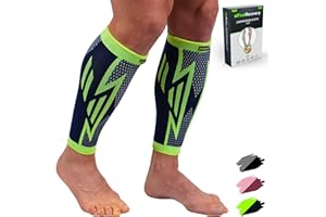FEEL RECOVERY 2 Pack Manchons de Compression Homme & Femme - Support de Mollets pour Running, Périostite, Tensions Musculaires et Crampes - Chaussettes Contention pour Jambes - Respirant & Antidérapant