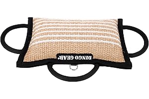 DINGO GEAR WWW.DINGOGEAR.COM 1977 Dingo Gear Cojín Mordedor en Forma de Cuña Reforzado, Duro, de Yute para la Educación IGP IPO K9 y Entrenamiento de Perros, Modelo S00521