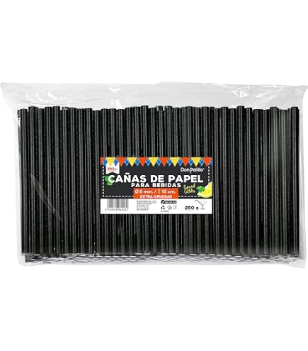 Cannucce Leone Biodegradabili Imbustate Singolarmente In Carta Colori Assortiti  6 H 21 Cm Pz 250