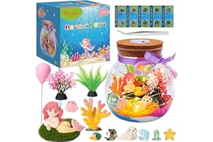 Freekite 25 en 1 Jouet Sirène Activites Manuelles pour Filles, Kits de Loisirs Créatifs avec Veilleuse, Cadeau de Noël et Anniversaire Parfait pour les Filles de 5 6 7 8 9 10 ans.